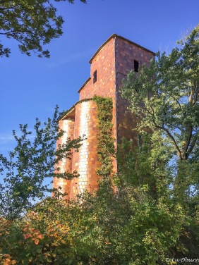 Old brick silo along the Katy.